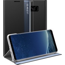 Eabhulie Samsung Galaxy S8 Plus İçin İnce Flip Pu Deri Pencereli Standlı Kılıf (Yurt Dışından)