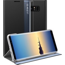 Eabhulie Samsung Galaxy Note 8 İçin İnce Flip Pu Deri Pencereli Standlı Kılıf (Yurt Dışından)