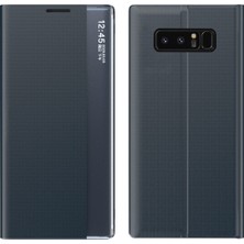 Eabhulie Samsung Galaxy Note 8 İçin İnce Flip Pu Deri Pencereli Standlı Kılıf (Yurt Dışından)