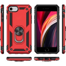 Eabhulie iPhone Se 2020 / iPhone 7 / 8 İçin Çift Katmanlı Halkalı Standlı ShockProof Kılıf (Yurt Dışından)