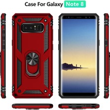 Eabhulie Samsung Galaxy Note 8 İçin Çift Katmanlı Halkalı Standlı ShockProof Kılıf (Yurt Dışından)