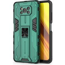 Eabhulie Xiaomi Poco X3 / X3 Nfc / X3 Pro İçin Çift Katmanlı Pc Tpu Bumper Kaymaz ShockProof Korumalı Kılıf (Yurt Dışından)