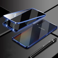 Eabhulie Samsung Galaxy A50 / A50S / A30S İçin 360° Koruma Tam Kaplayıcı Metal Bumper Manyetik Flip Kılıf (Yurt Dışından)