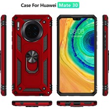 Eabhulie Huawei Mate 30 İçin Çift Katmanlı Halkalı Standlı ShockProof Kılıf (Yurt Dışından)