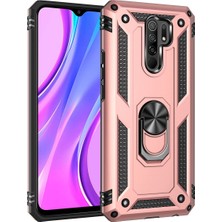 Eabhulie Xiaomi Redmi 9 İçin Çift Katmanlı Halkalı Standlı Kılıf (Yurt Dışından)