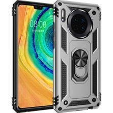 Eabhulie Huawei Mate 30 İçin Çift Katmanlı Halkalı Standlı ShockProof Kılıf (Yurt Dışından)