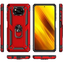 Eabhulie Xiaomi Poco X3 Nfc İçin Çift Katmanlı Halkalı Standlı Kılıf (Yurt Dışından)