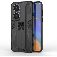 Eabhulie Huawei P50 İçin Çift Katmanlı Pc Tpu Bumper Kaymaz ShockProof Korumalı Kılıf (Yurt Dışından)