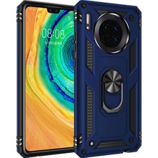 Eabhulie Huawei Mate 30 İçin Çift Katmanlı Halkalı Standlı ShockProof Kılıf (Yurt Dışından)