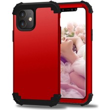 Eabhulie iPhone 11 İçin Pc Yumuşak Tpu Bumper 3'ü 1 Arada Koruma ShockProof Kılıf (Yurt Dışından)