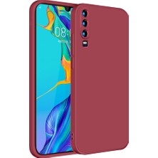 Eabhulie Huawei P30 İçin İnce Likit Silikon ShockProof Korumalı Kılıf (Yurt Dışından)