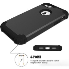 Eabhulie iPhone 6 / 6s İçin Pc Yumuşak Tpu Bumper 3'ü 1 Arada Koruma ShockProof Kılıf (Yurt Dışından)