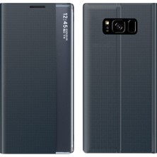 Eabhulie Samsung Galaxy S8 Plus İçin İnce Flip Pu Deri Pencereli Standlı Kılıf (Yurt Dışından)