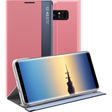 Eabhulie Samsung Galaxy Note 8 İçin İnce Flip Pu Deri Pencereli Standlı Kılıf (Yurt Dışından)