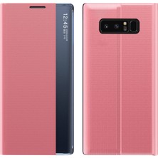 Eabhulie Samsung Galaxy Note 8 İçin İnce Flip Pu Deri Pencereli Standlı Kılıf (Yurt Dışından)