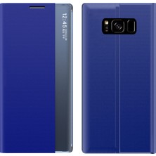 Eabhulie Samsung Galaxy S8 Plus İçin İnce Flip Pu Deri Pencereli Standlı Kılıf (Yurt Dışından)