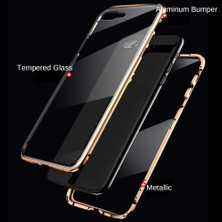 Eabhulie iPhone 7 / 8 / Se 2020 İçin 360 Derece Tam Koruma Şeffaf Manyetik Metal Bumper Kılıf (Yurt Dışından)