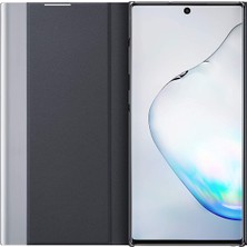 Eabhulie Samsung Galaxy Note 10 Plus / Note 10+ 5G İçin İnce Flip Pu Deri Pencereli Standlı Kılıf (Yurt Dışından)