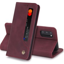 Eabhulie Samsung Galaxy S20 Fe / S20 Fe 5G İçin Retro Deri Manyetik ShockProof Tpu Flip Standlı Kılıf (Yurt Dışından)