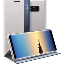 Eabhulie Samsung Galaxy Note 8 İçin İnce Flip Pu Deri Pencereli Standlı Kılıf (Yurt Dışından)