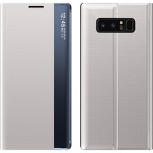 Eabhulie Samsung Galaxy Note 8 İçin İnce Flip Pu Deri Pencereli Standlı Kılıf (Yurt Dışından)