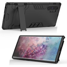 Eabhulie Samsung Galaxy Note 10 Plus / Note 10+ İçin Çift Katmanlı Tpu Pc Hibrit Korumalı Standlı Kılıf (Yurt Dışından)