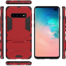 Eabhulie Samsung Galaxy S10 Plus İçin Çift Katmanlı Tpu Pc Hibrit Korumalı Standlı Kılıf (Yurt Dışından)