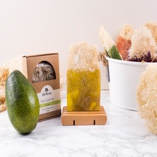 The Soap Factory Doğal Kabak Lifi Avokado Sabunu 120 g - Vegan - Lüks - Çevre Dostu - Bütün Cilt Tipleri İçin Uygun - Üstün Cilt Bakımı