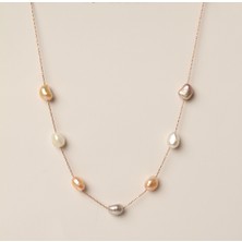 Pearls In Ocean Rose Gerçek Inci Kolye Joy Serisi 203