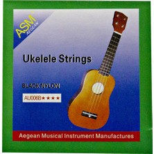 Asm Aegean Ukulele Teli Takım Siyah