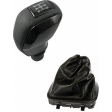 Moda Transit V347 Siyah Kapaklı Spor Vites Topuzu ve Vites Körüğü