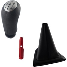 Moda Clio 4 Vites Topuzu ve Siyah Çerçeve Vites Körüğü Takım