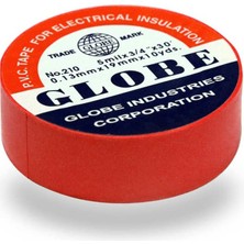 Globe Izole Elektrik Bandı 10'lu Paket - Kırmızı - Globe Plastik Izole Elektrik Bandı - Kırmızı