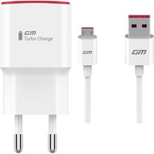 General Mobile Turbo Şarj Adaptörü Micro USB Kablo Set ve Dönüştürücü
