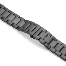 AktarMobile Samsung Galaxy Watch 3 41 mm Uyumlu Seramik Metal Kordon Mat & Parlak Premium Seramik Kayış