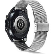 AktarMobile Honor Magic Watch 2 46 mm Uyumlu Hasır Metal Kordon Klipsli Tel Örgü Kayış