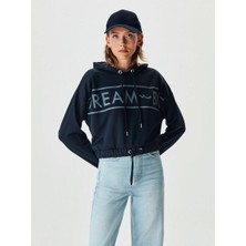 LTB KadınKapüşonlu Lacivert Sweatshırt