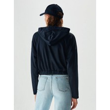 LTB KadınKapüşonlu Lacivert Sweatshırt