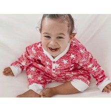 Gökçecik Tekstil Oversize Bebek Fuşya Yıldızlı Uyku Tulumu Salaş Pijama - Kidsabu