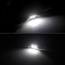 Waxen Sofit Plaka Bagaj Tavan Iç Aydınlatma Ampulü Canbus 31 mm 6 LED C5W 6500K Beyaz Güçlü Işık