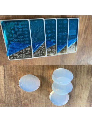 M&b Tırnak Süsleme Slikon Damga + Oje + Plaka