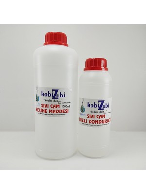 Hobizubi Epoksi Reçine Sıvı Cam Maddesi - 2250 ml