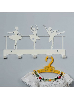 3Art Metal Dekoratif Metal Duvar Askısı - Balerinler