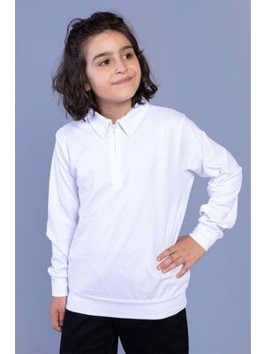 Toontoy Kids Erkek Çocuk Polo Yaka Sweatshirt