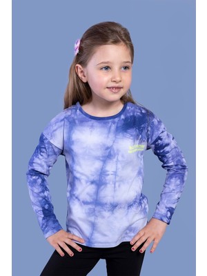 Toontoy Kids Kız Çocuk Batik Desenli Tişört