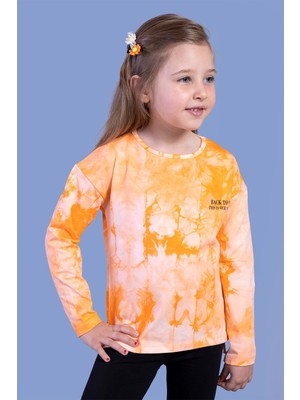 Toontoy Kids Kız Çocuk Batik Desenli Tişört