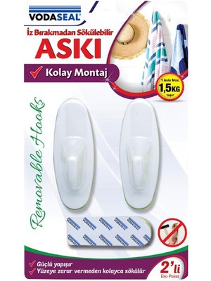 Vodaseal Iz Bırakmaz Hr-09-2li Büyük Oval Askı - 8681317083614