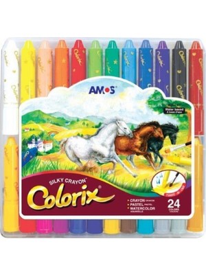Amos Üçü Bir Arada Boya Colorıx 24’lü Pp Kutu