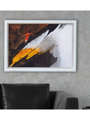 Bk Gift Modern Art Tasarımlı Özel Ahşap Çerçeveli Tablo 46X66CM-9