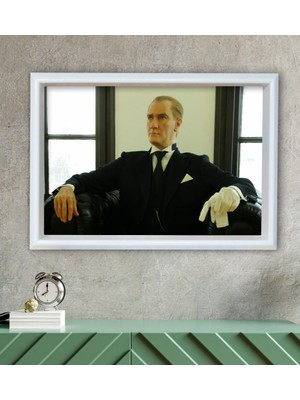 Bk Gift Atatürk Temalı Özel Ahşap Çerçeveli Tablo 46X66CM-1